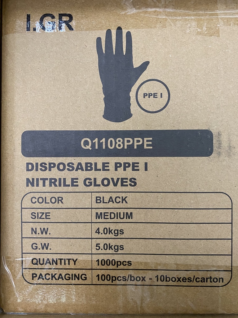 Nitrile Handschuhe Schwarz (1.000 Stk.)